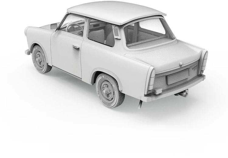 Ak Interactive Trabant 601S Rallye plastikinis modelis 1/35 automobilių entuziastams