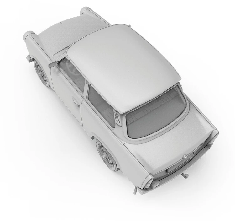 Ak Interactive Trabant 601S Rallye plastikinis modelis 1/35 automobilių entuziastams