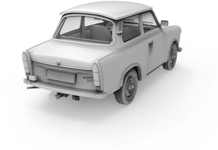 Ak Interactive Trabant 601S Rallye plastikinis modelis 1/35 automobilių entuziastams