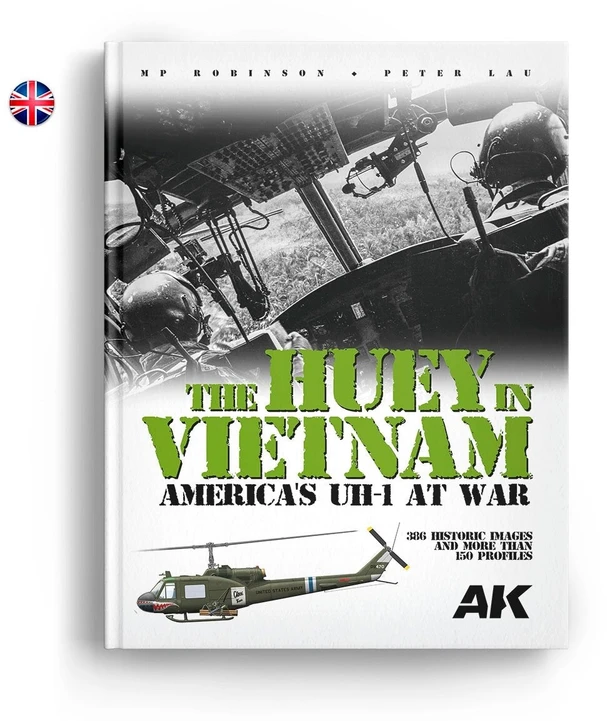 Ak Interactive UH-1 Huey Vietnamo kare – istorijos knyga, kietas viršelis, 360 p.