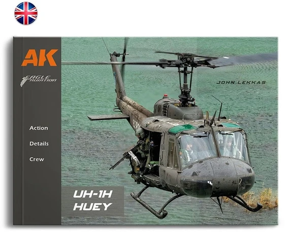 Ak Interactive UH-1H Huey sraigtasparnio nuotraukų knyga, 108 p., minkštas viršelis, EN