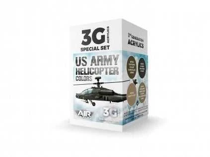 AK Interactive US Army sraigtasparnių spalvų 3 kartos akrilinių dažų rinkinys