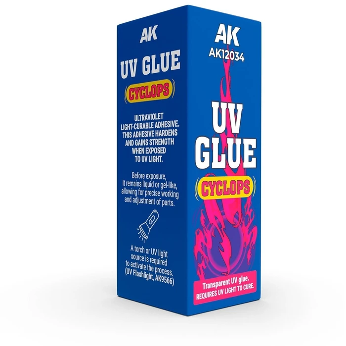 Ak Interactive UV kietėjantys klijai modeliavimui Cyclops 30 ml (reikia UV šviesos)