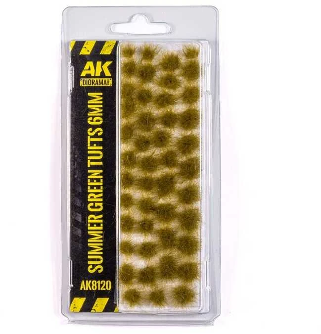 AK Interactive vasariniai žolės kuokšteliai 6 mm dioramoms AK8120
