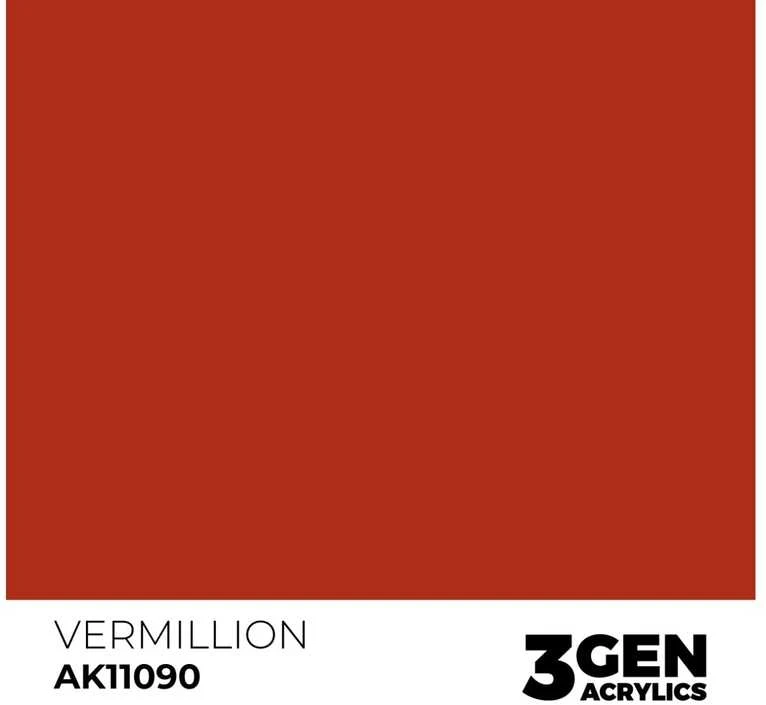 AK Interactive Vermillion akriliniai dažai 3rd Gen, 17 ml