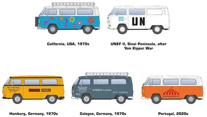 AK Interactive Volkswagen T2 1967 mikroautobusas 1/35 modelis