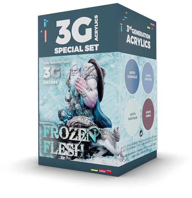 AK Interactive Wargame akriliniai dažai Frozen Flesh, 4 spalvos