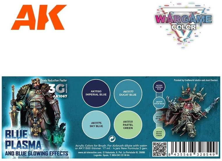 AK Interactive Wargame mėlyni plazmos efektų akriliniai dažai 3Gen