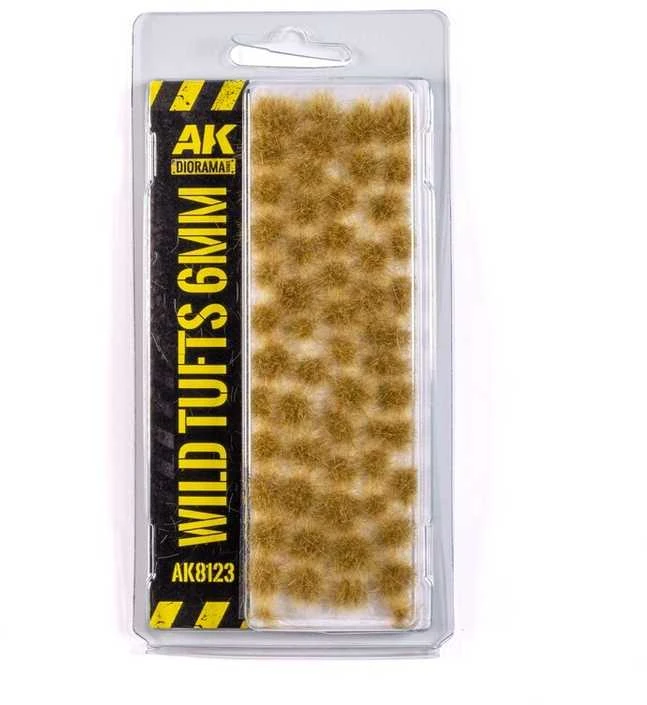AK Interactive Wild Tufts 6mm žolės kuokšteliai dioramoms AK8123