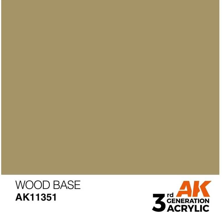 AK Interactive Wood Base AFV 3 kartos akriliniai dažai 17 ml
