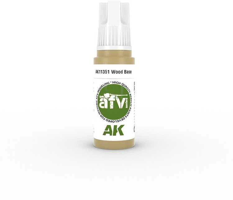 AK Interactive Wood Base AFV 3 kartos akriliniai dažai 17 ml