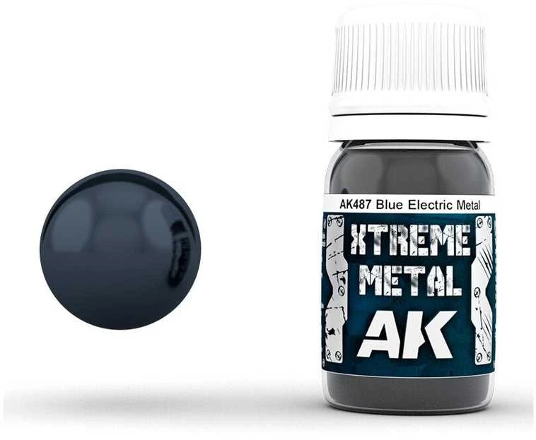 AK Interactive Xtreme Metal Metallic Mėlyna emaliniai metaliniai dažai 30ml