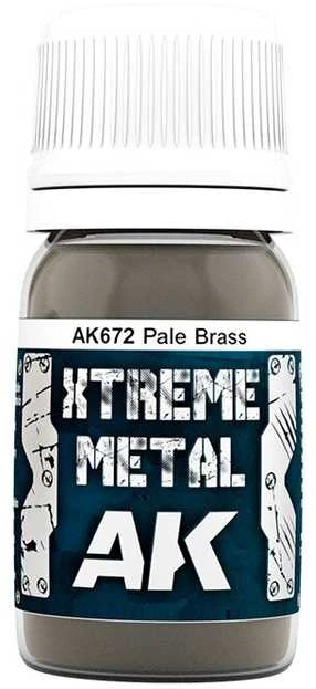 AK Interactive Xtreme Metal Pale Brass emaliniai metaliniai dažai 30ml