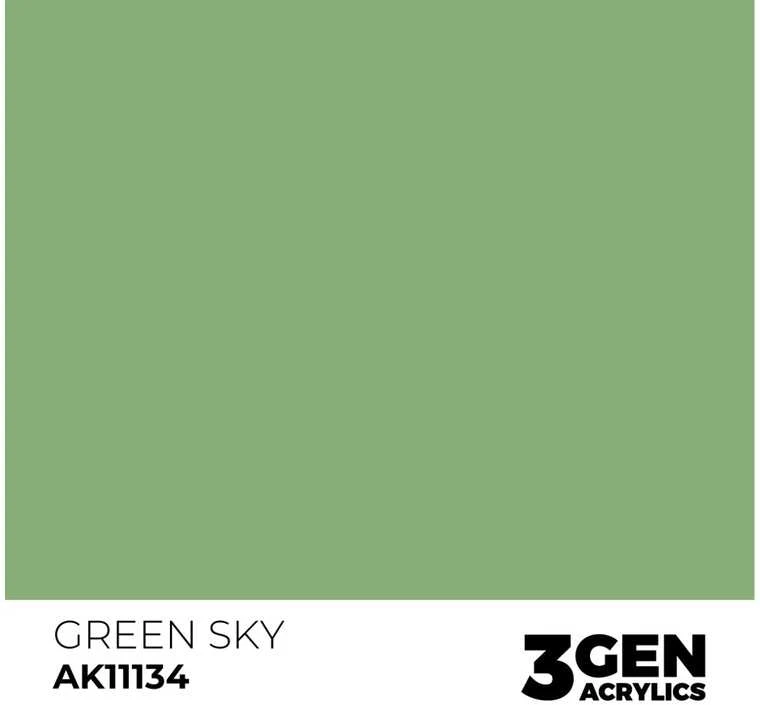 AK Interactive Žalias Sky 3rd Gen akriliniai dažai 17 ml AK11134