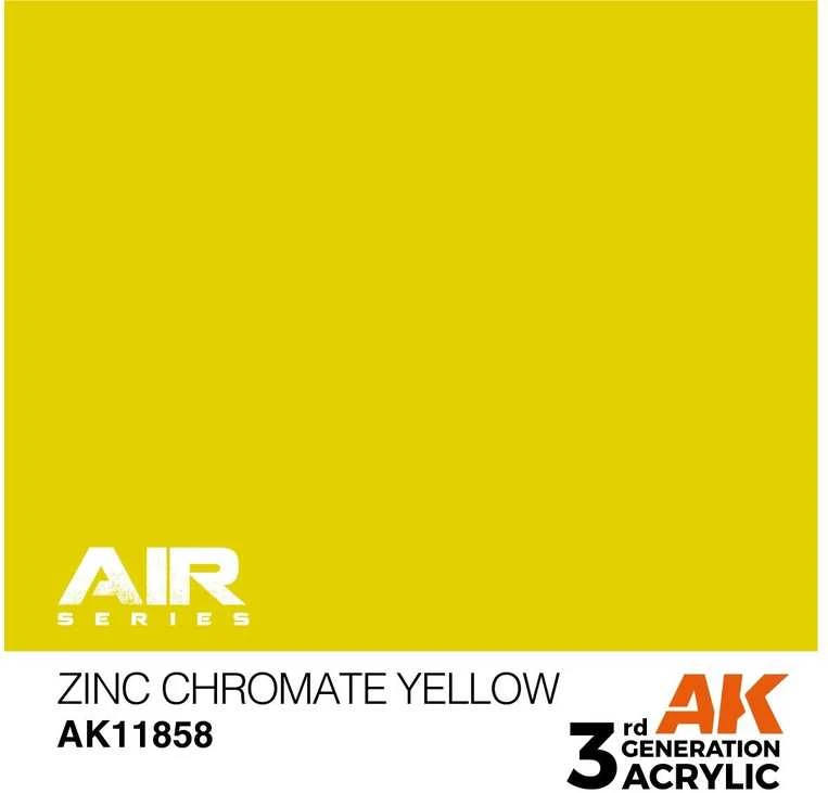 AK Interactive Zinc Chromate Geltona akriliniai dažai AIR 3G 17 ml