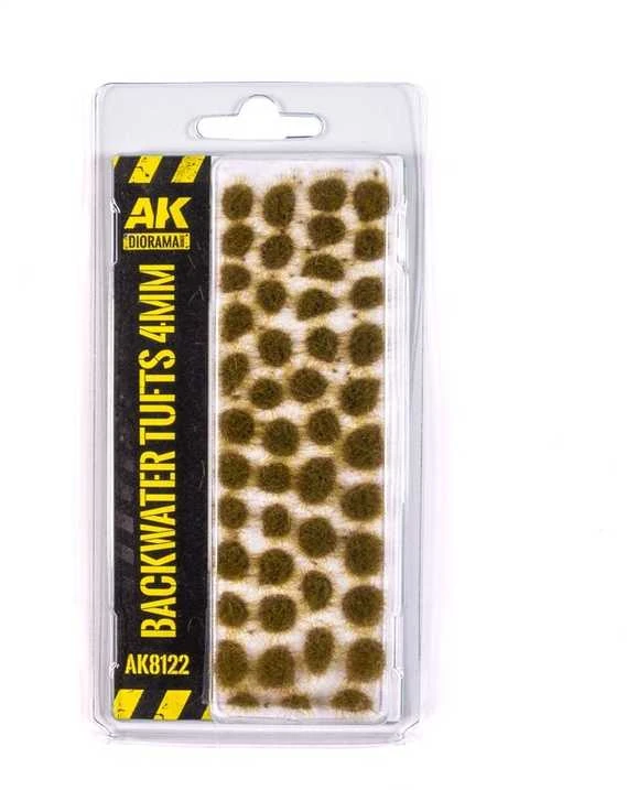 AK Interactive žolės kuokštai Backwater 4 mm dioramoms ir maketams (AK8122)