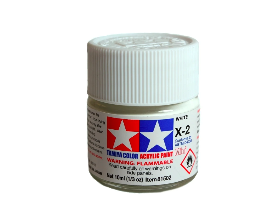 Akriliniai dažai Tamiya X-2 Blizgi balta 10 ml