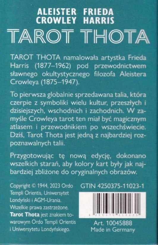 AGM Aleister Crowley Thoth Standard Taro Kortos Lenkų Kalba