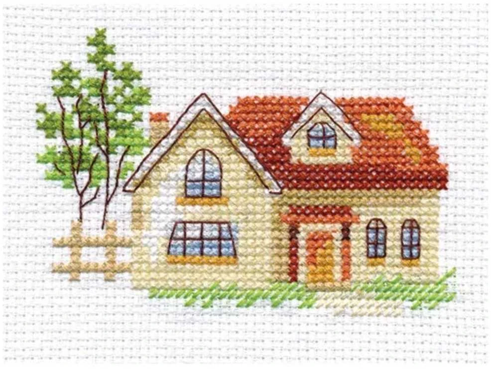 Siuvinėjimo rinkinys Sunny House, namelio motyvas