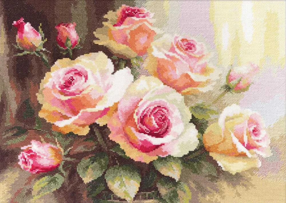 Alisa Beldizart Kryželio siuvinėjimo rinkinys "Rožės saulės šviesoje" S2-54