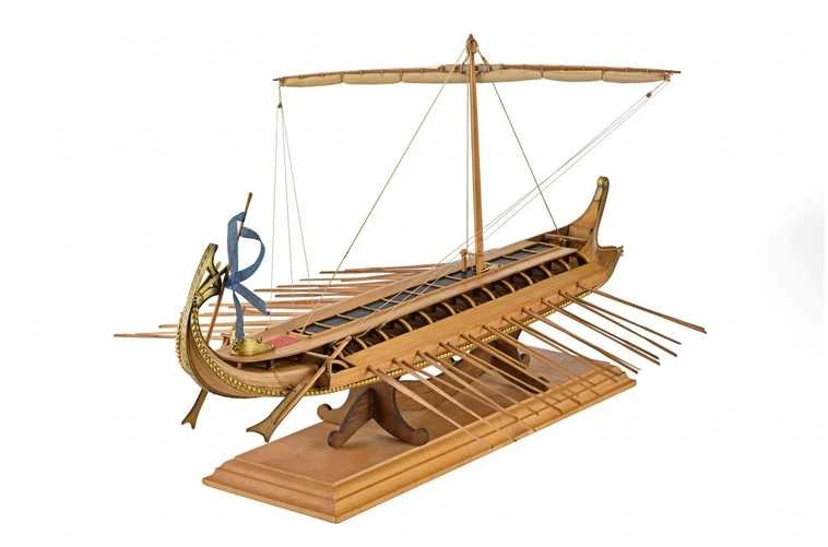 Amati Graikų birema – medinis laivo modelio rinkinys 1:35, 55,9 cm
