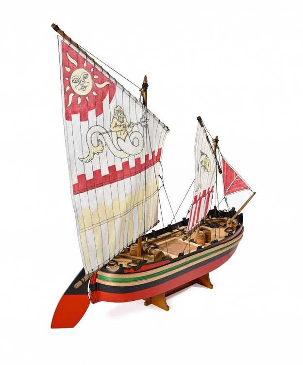 Amati Trabaccolo medinis laivo modelio rinkinys, 35 cm (B1562)