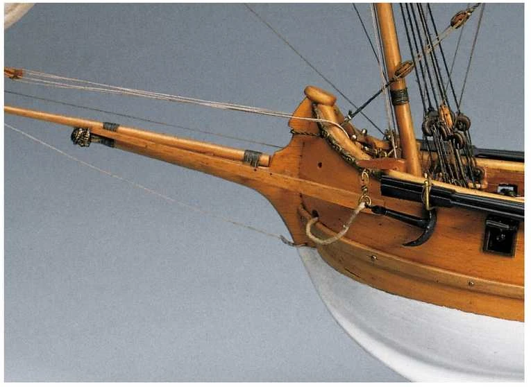 Amati Venecijos Polacca medinis burlaivio modelis 1:150, rinkinys 45 cm