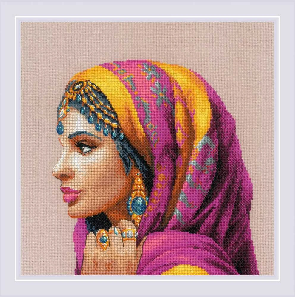 Riolis Kryželiu siuvinėjimo rinkinys „Nuostabios moterys. Artimieji Rytai“ 30x30 cm SR2248