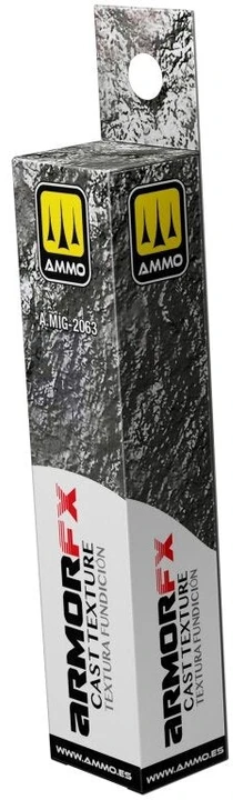 AMMO by MIG Jimenez Akrilinė liejimo plieno tekstūros pasta modeliams, pilka 20 ml