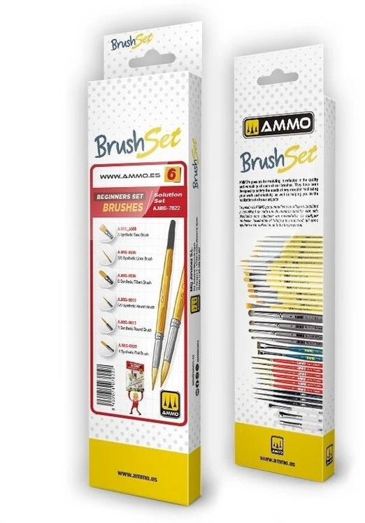 AMMO by MIG Jimenez AMMO Beginners Set teptukų rinkinys pradedantiesiems, 6 vnt., 7822