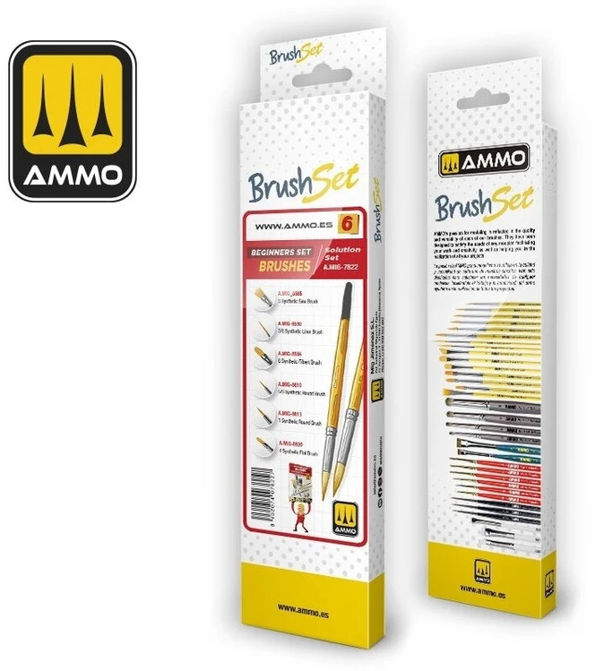 AMMO by MIG Jimenez AMMO Beginners Set teptukų rinkinys pradedantiesiems, 6 vnt., 7822