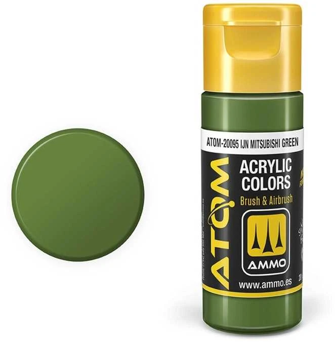 AMMO by MIG Jimenez AMMO by MIG ATOM akriliniai dažai IJN Mitsubishi Žalias 20 ml (20095)