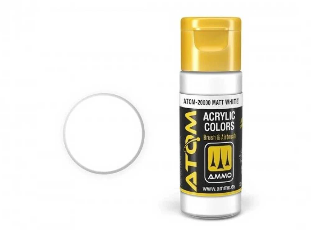 AMMO by MIG Jimenez AMMO by MIG ATOM akriliniai dažai Matinė balta 20 ml (20000)