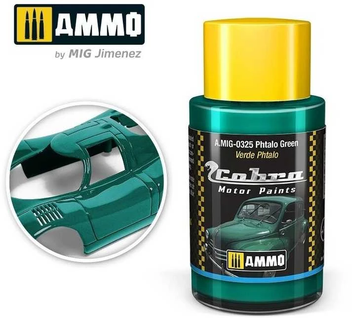 AMMO by MIG Jimenez AMMO by MIG Cobra Motor dažai Ftalo žalia 30 ml (0325)