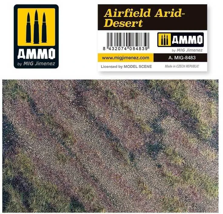 AMMO by MIG Jimenez AMMO by MIG kilimėlis AIRFIELD ARID-DESERT, dioramoms 245×245 mm (1:35/1:48)