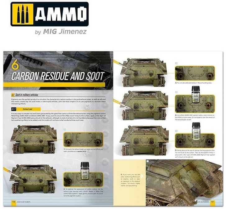 AMMO by MIG Jimenez AMMO by MIG Pigmentų naudojimas: anglų k. vadovas modeliavimui, 6293