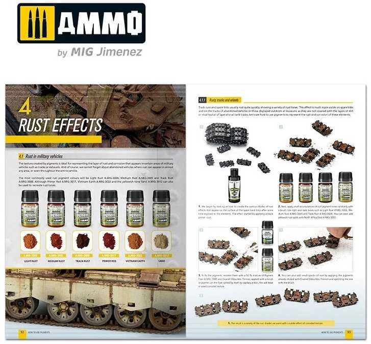 AMMO by MIG Jimenez AMMO by MIG Pigmentų naudojimas: anglų k. vadovas modeliavimui, 6293
