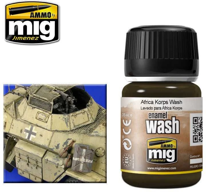 AMMO by MIG Jimenez AMMO MIG AFRIKA KORPS sendinimo ploviklis šviesiems tankams 35ml