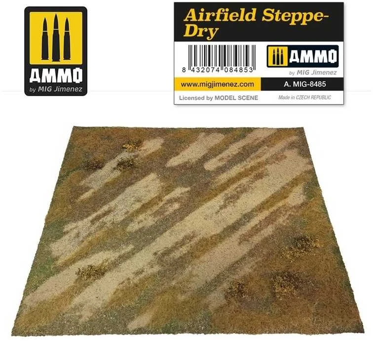AMMO by MIG Jimenez AMMO MIG AIRFIELD STEPPE-DRY kilimėlis aerodromų dioramoms 1:35–1:48