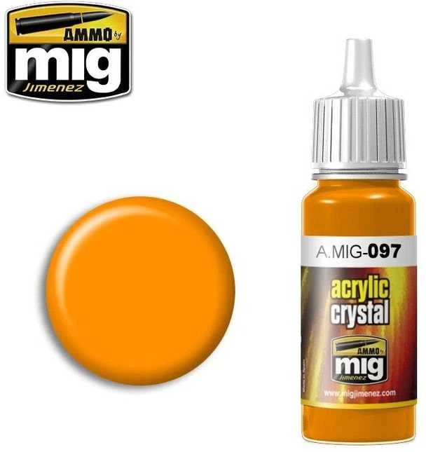 AMMO by MIG Jimenez AMMO MIG akriliniai dažai Crystal Oranžinis 17ml stikliniam efektui