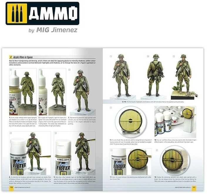 AMMO by MIG Jimenez AMMO MIG akrilinių dažų vadovas modelių dažymui 2.0 (EN)