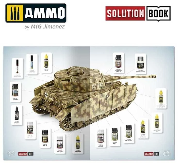 AMMO by MIG Jimenez AMMO MIG: Antrojo PK vokiečių vidurio karo šarvuočių dažymo vadovas 6527