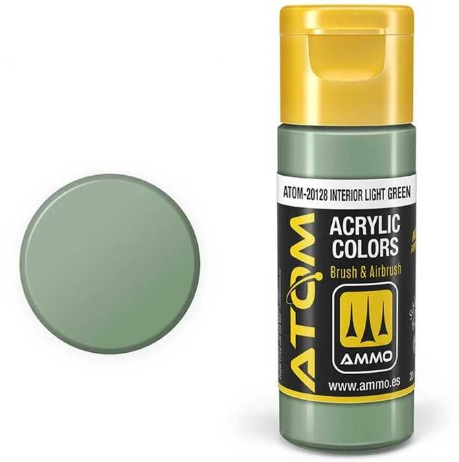 AMMO by MIG Jimenez AMMO MIG ATOM akriliniai dažai – Interjero šviesiai žalia, 20 ml (20128)