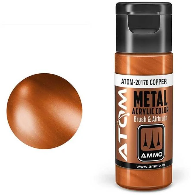 AMMO by MIG Jimenez AMMO MIG ATOM akriliniai dažai – vario metalikas, 20 ml (20170)