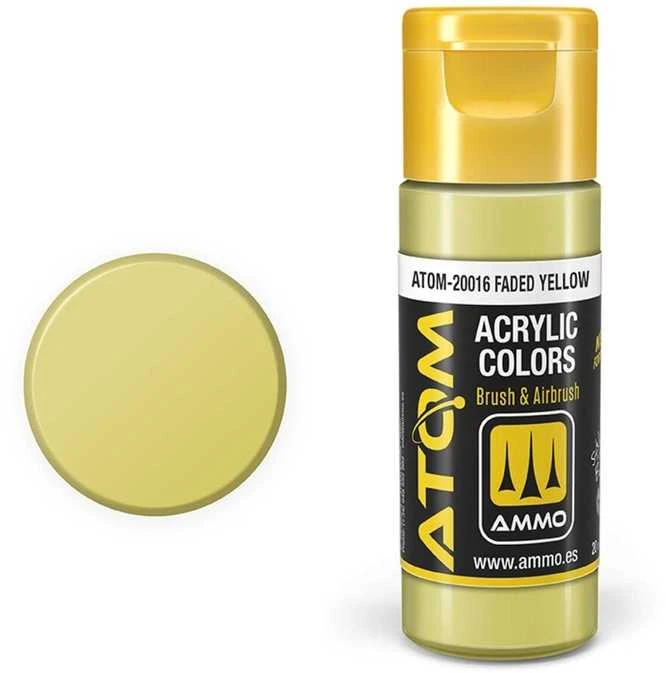 AMMO by MIG Jimenez AMMO MIG ATOM akriliniai dažai Faded Geltona 20 ml (20016)