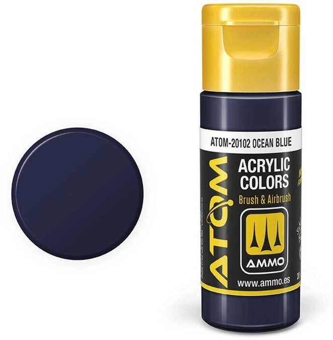 AMMO by MIG Jimenez AMMO MIG ATOM akriliniai dažai Okeano mėlyna, 20 ml (20102)