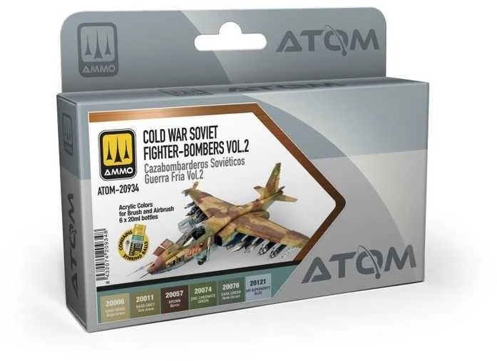 AMMO by MIG Jimenez AMMO MIG ATOM akriliniai dažai Šaltojo karo Sovietų naikintuvai-bombonešiai II