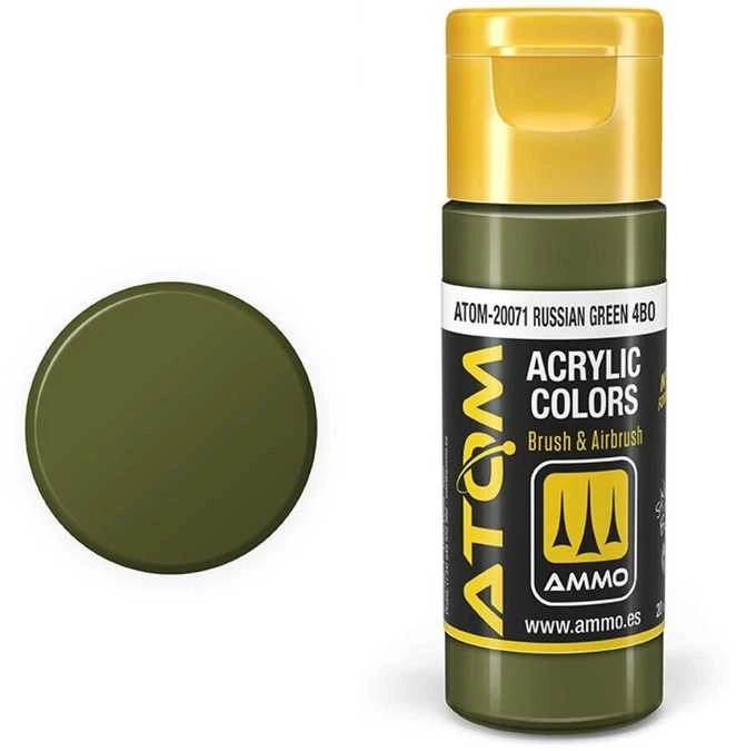 AMMO by MIG Jimenez AMMO MIG ATOM akriliniai dažai Russian Žalias 4BO 20 ml (20071)