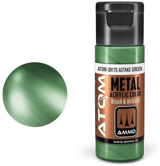 AMMO by MIG Jimenez AMMO MIG ATOM akriliniai dažai Metallic Aotake Žalias 20 ml (20175)