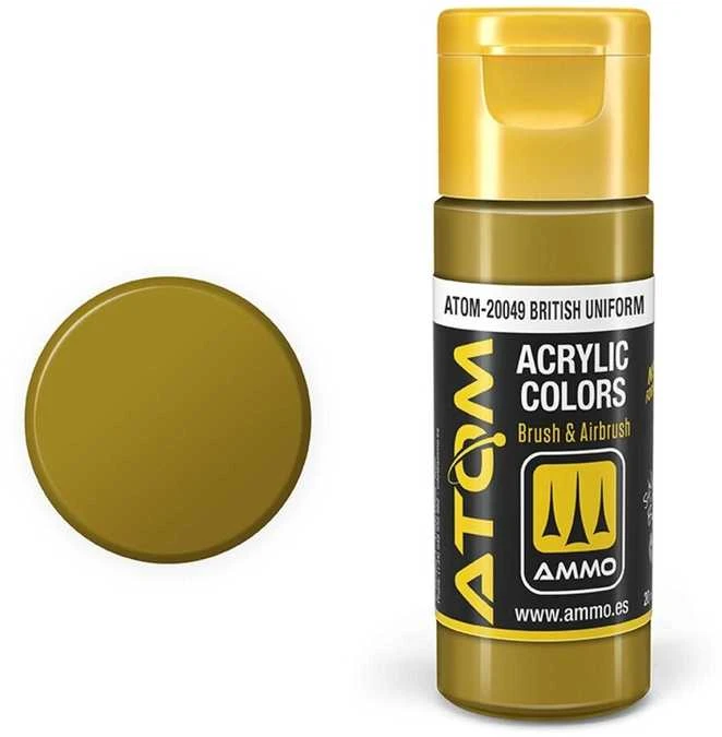 AMMO by MIG Jimenez AMMO MIG ATOM akriliniai dažai Britų uniforma, 20 ml (20049)